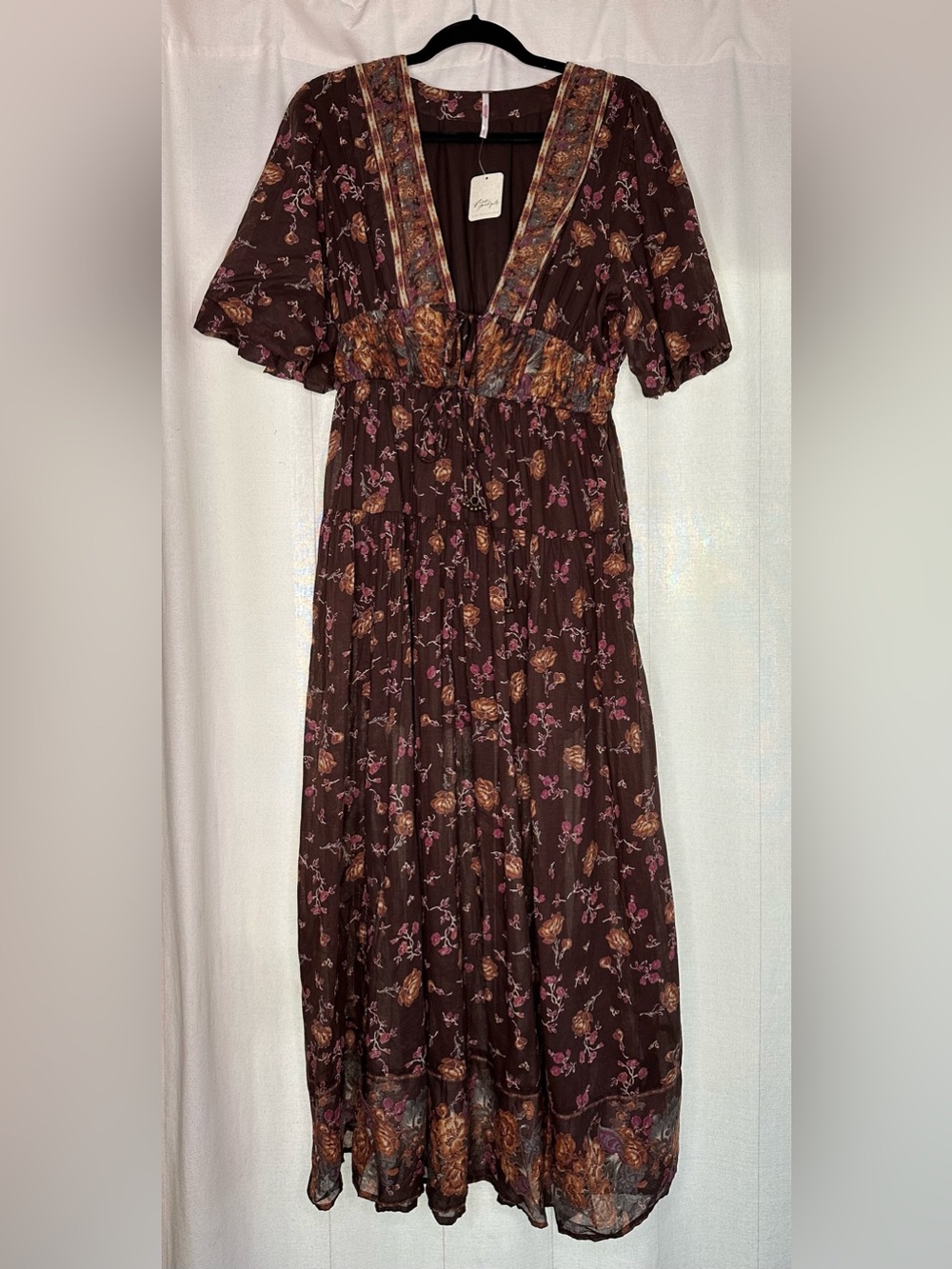 NWT Free People Lynette Maxi Dress Size Small - Picture 4 of 9